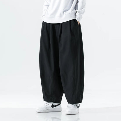 Streetwear Wide Leg Pants Men Fashion Men Trousers Loose Casual Baggy Jogging Sweatpants Male