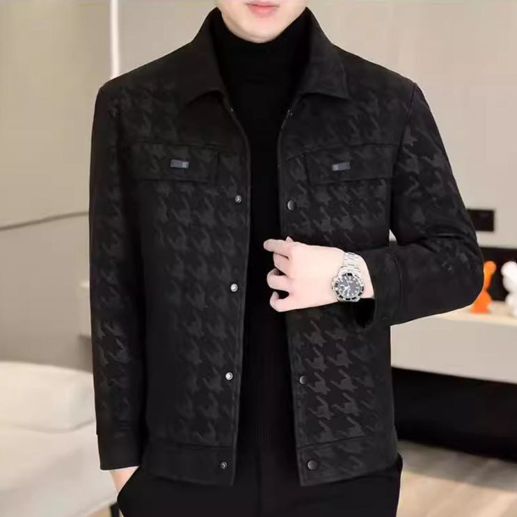 Short Lapels Casual Jacket Coat Male