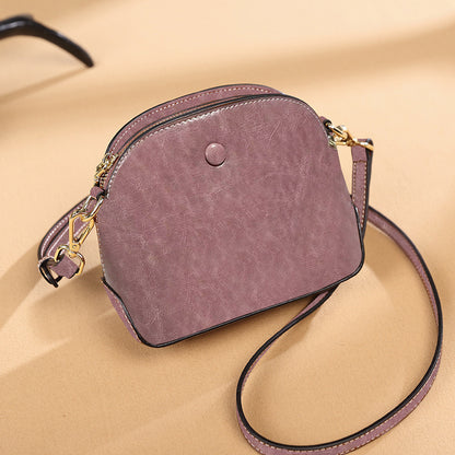 Niche Female Leather One-shoulder Crossbody Bag