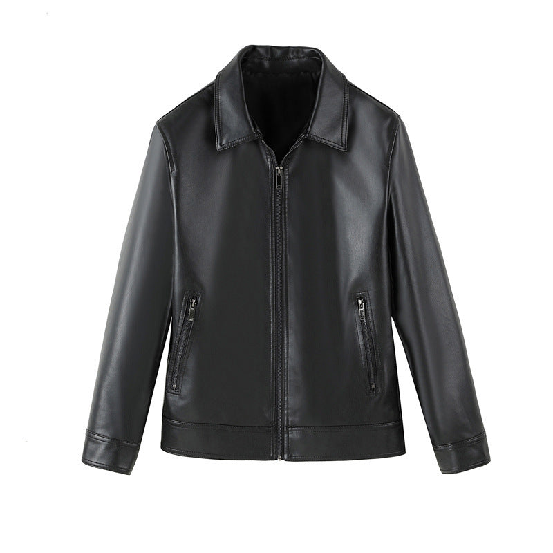 Leather Lapel Light Business Men's Jacket