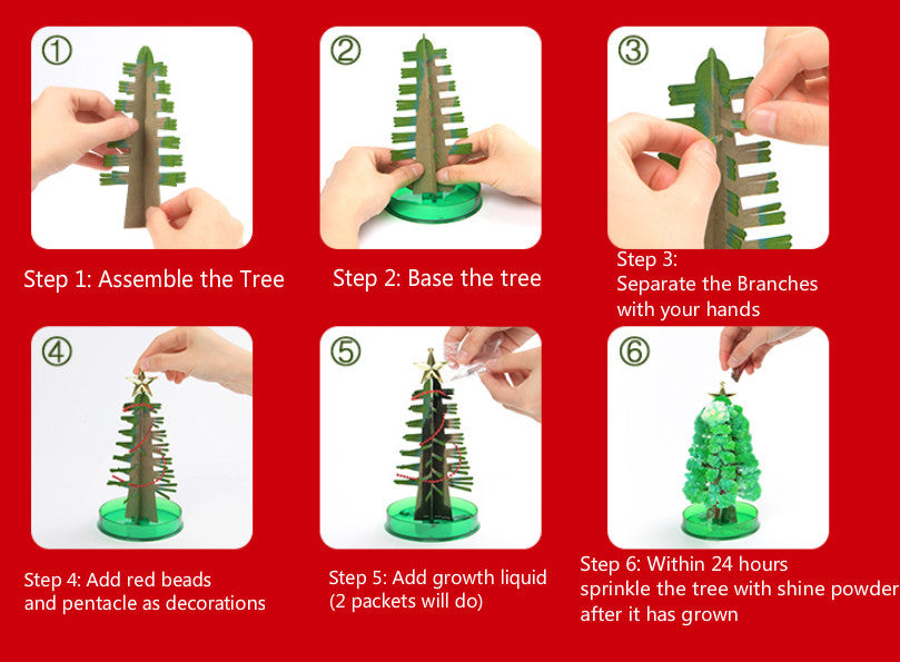 Novelty Magic Growing Christmas Tree Paper Christmas Tree