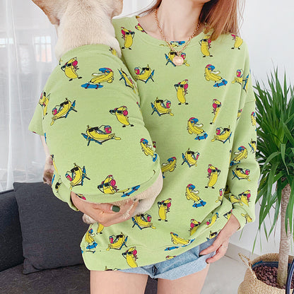 Pet dog parent-child outfit