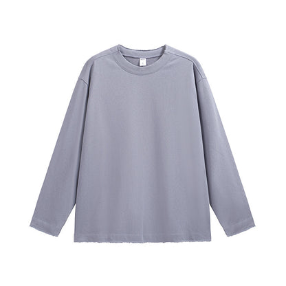 Men's Frayed Half Thread Collar Sweater Loose Top