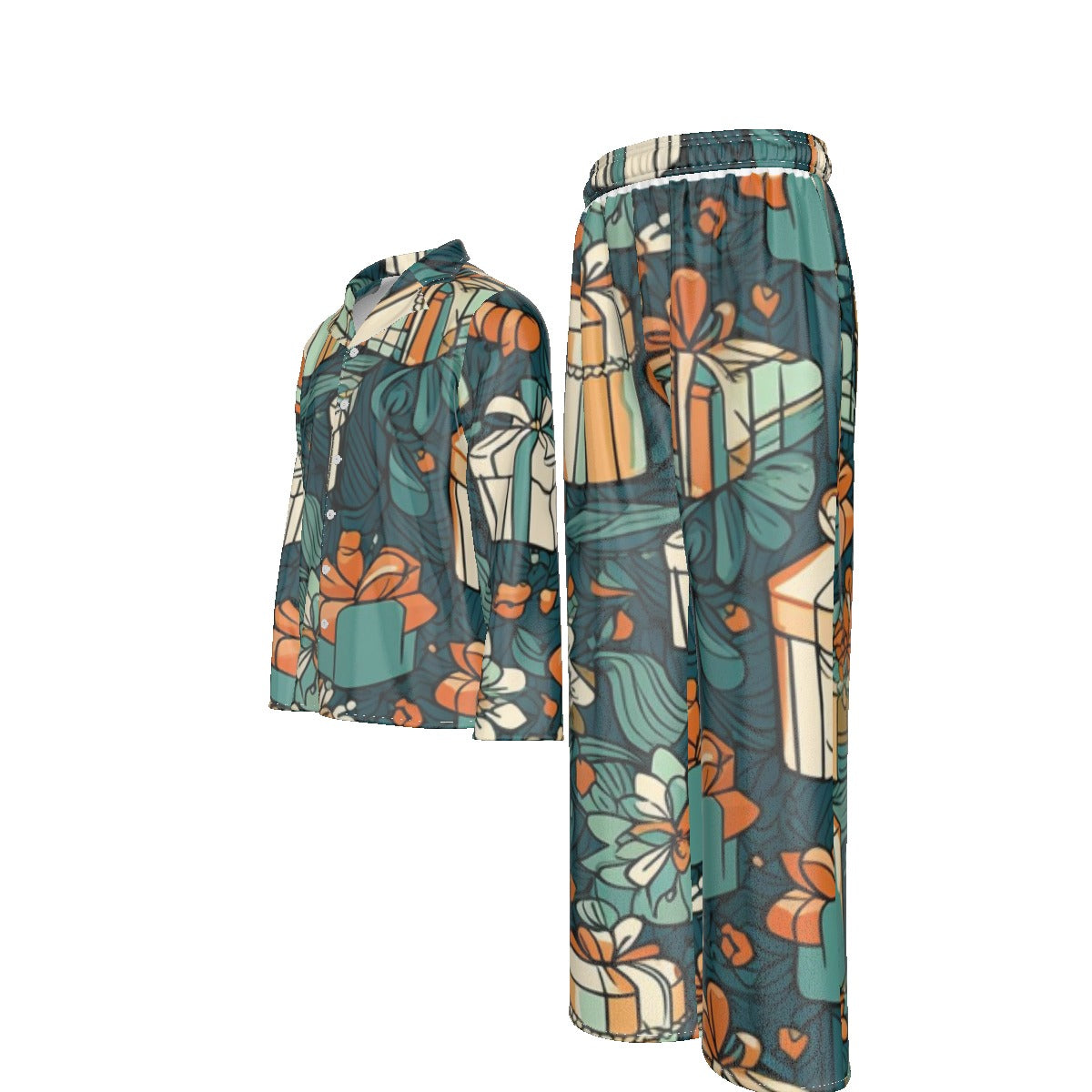 Holiday Men's Lapel Pajama Set