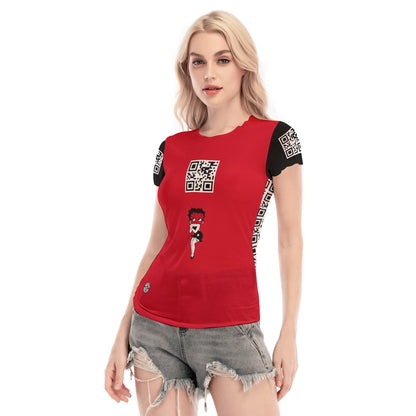 Women's Short Sleeve Mesh Blouse "Hot Babe"