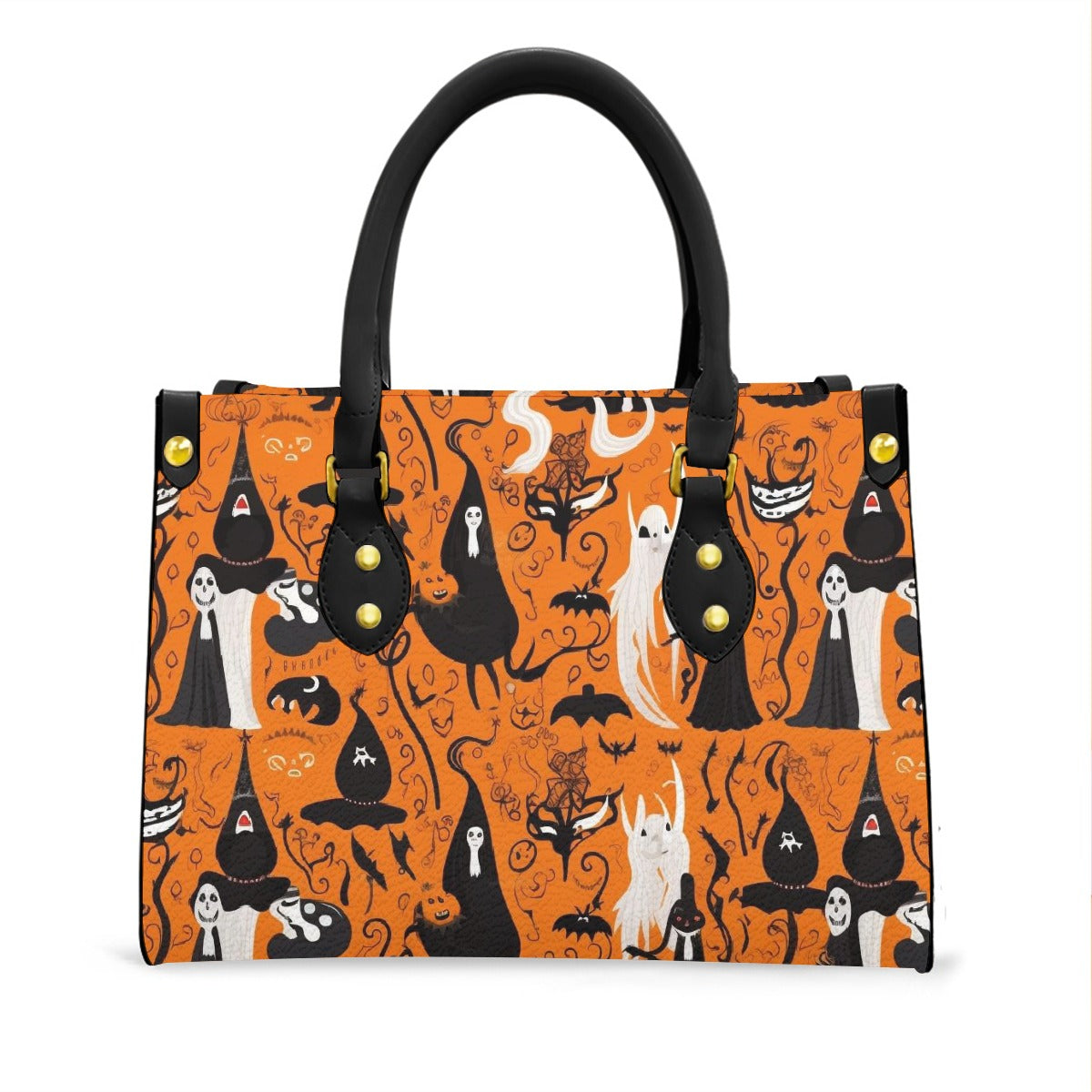 Women's Tote Bag With Black Handle "Witches"