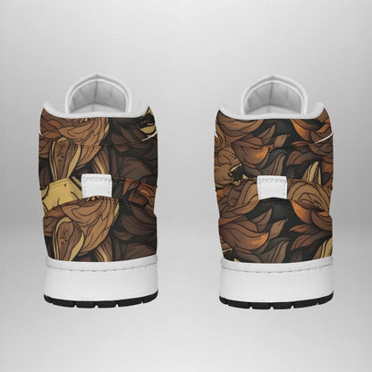 Women's Synthetic Leather Stitching Shoes "Fall Leaves"