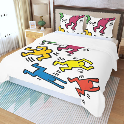 Three Piece Duvet Bedding Set Men in Color