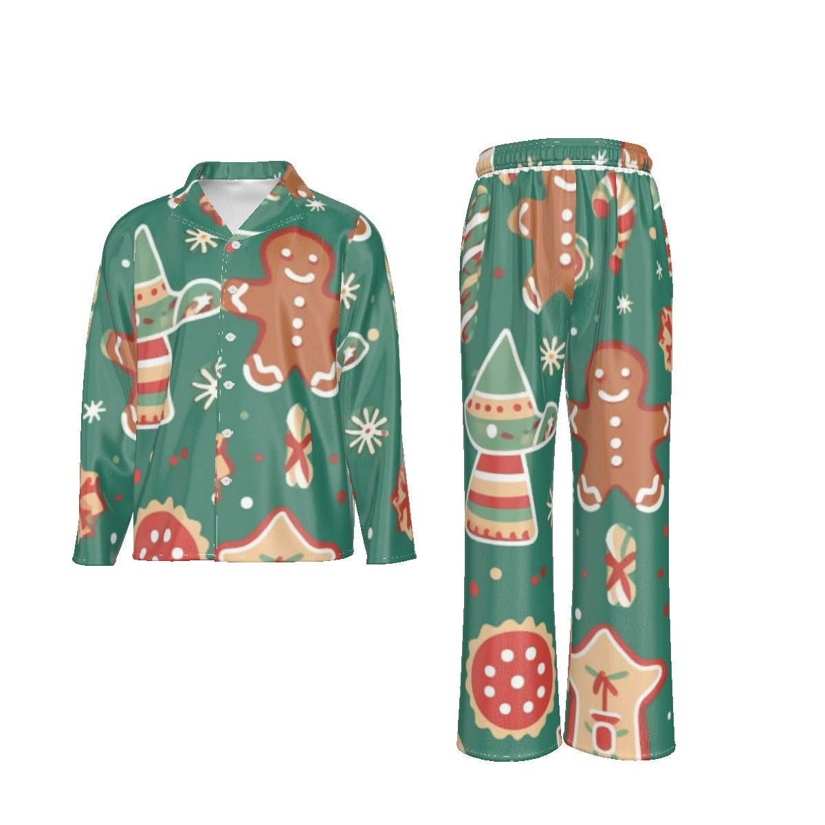 Holiday Men's Lapel Pajama Set