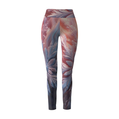 Leggings de cintura alta para mujer | Cierre con costura lateral "Pink Sky"