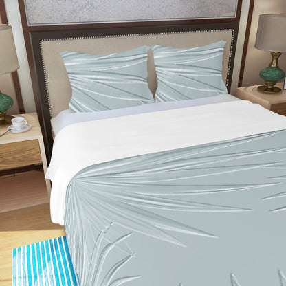 Three Piece Duvet Bedding Set Light Teal