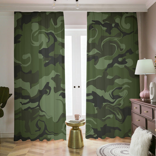 Blackout Curtains with Hooks Camo