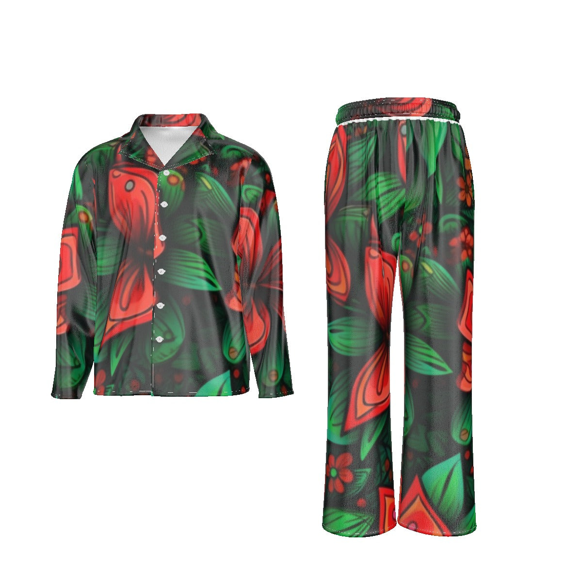 Holiday Men's Lapel Pajama Set