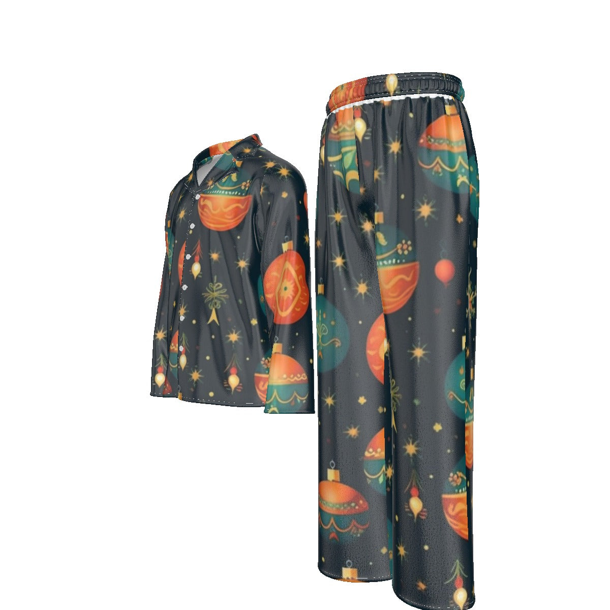 Holiday Men's Lapel Pajama Set