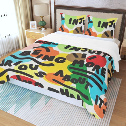 Three Piece Duvet Bedding Set Words to Follow