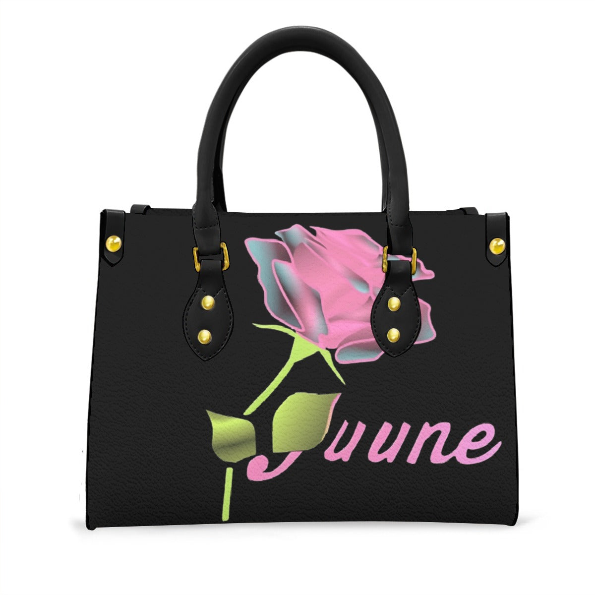 Women's Tote Bag With Black Handle