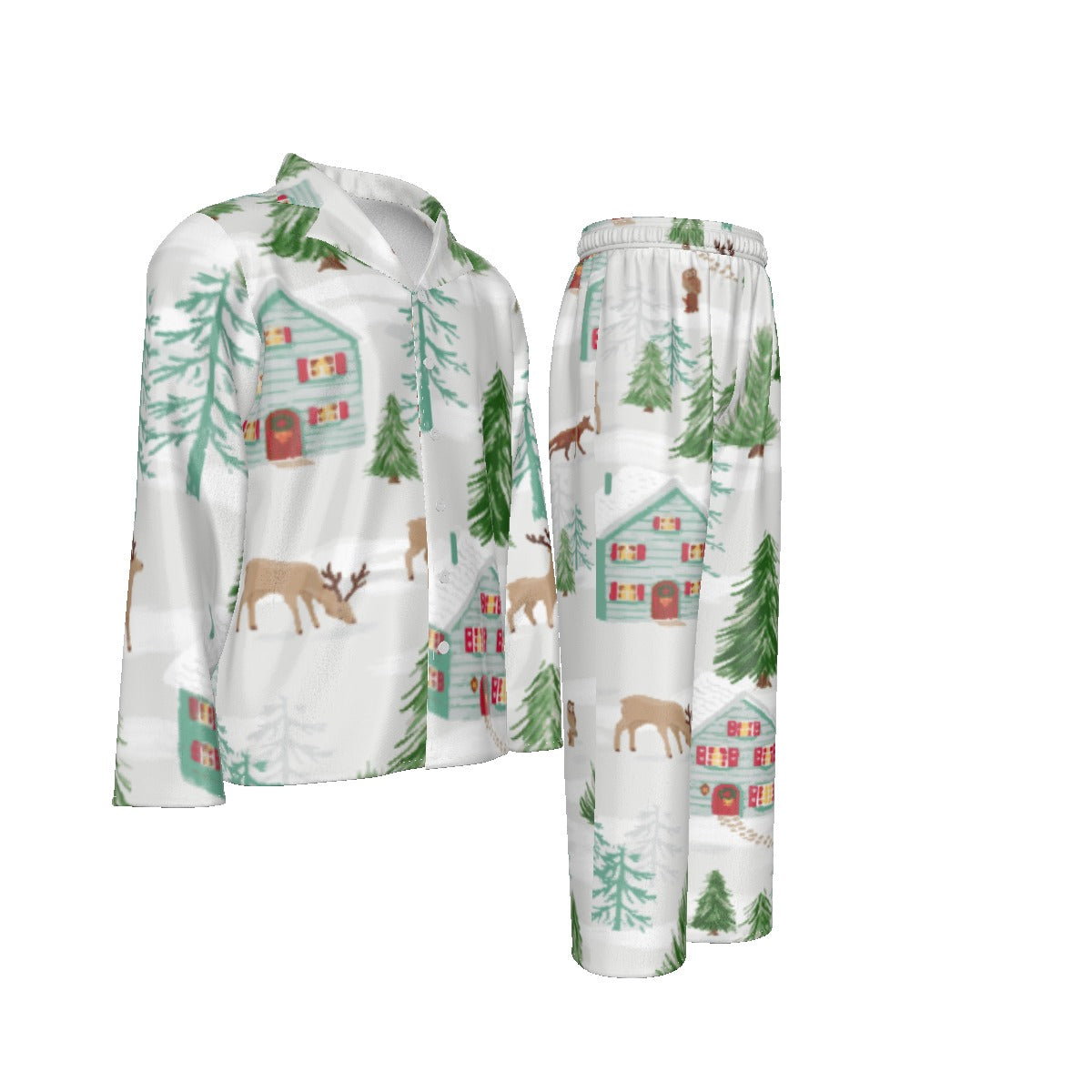 Holiday Men's Lapel Pajama Set