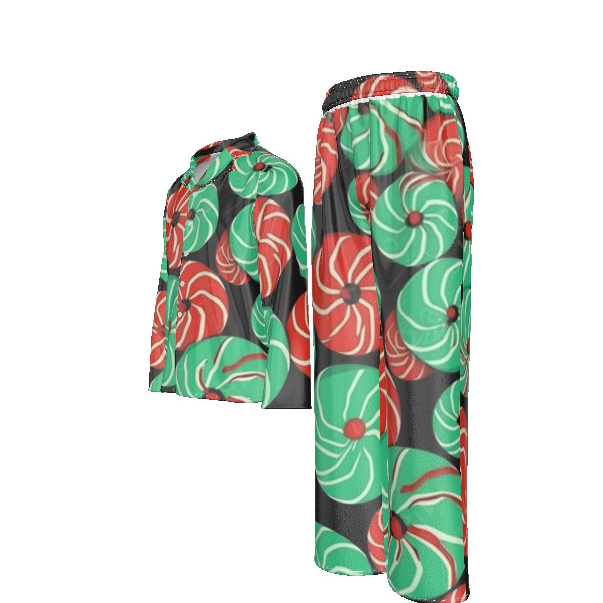 Holiday Men's Lapel Pajama Set