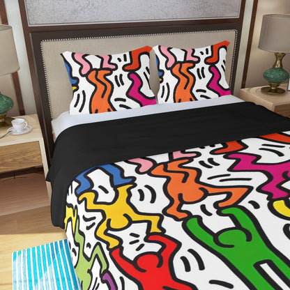 Three Piece Duvet Bedding Set Man in Color