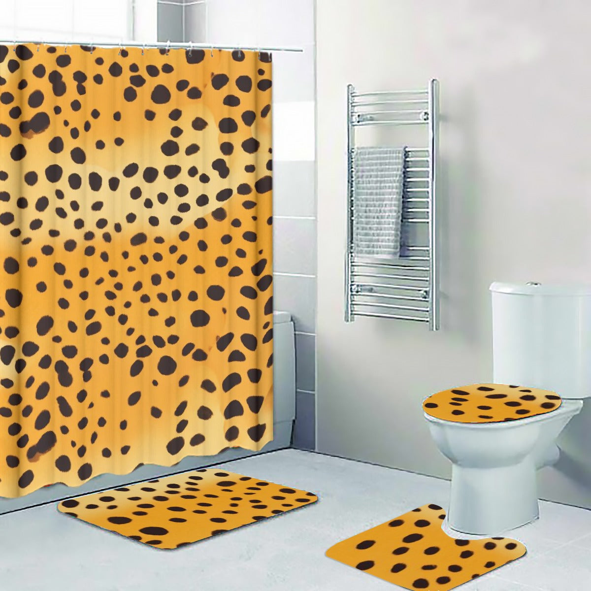 Four-piece Bathroom Animal Print