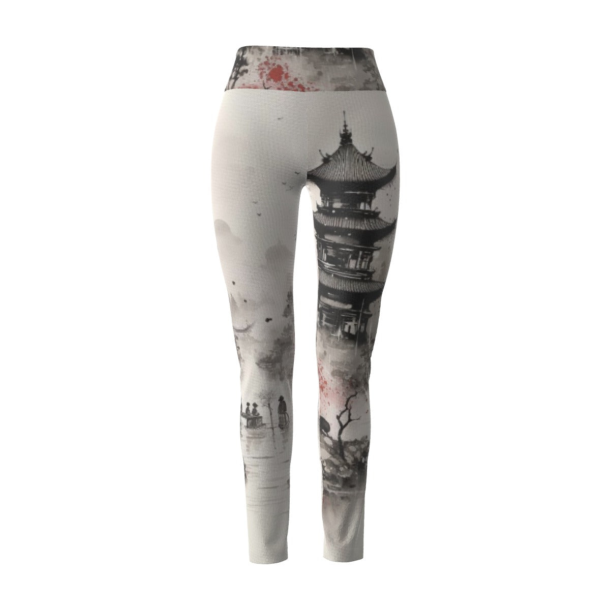 Women's High Waist Leggings | Side Stitch Closure Leggings "Dynasty"