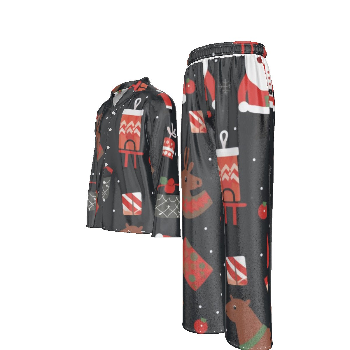 Holiday Men's Lapel Pajama Set