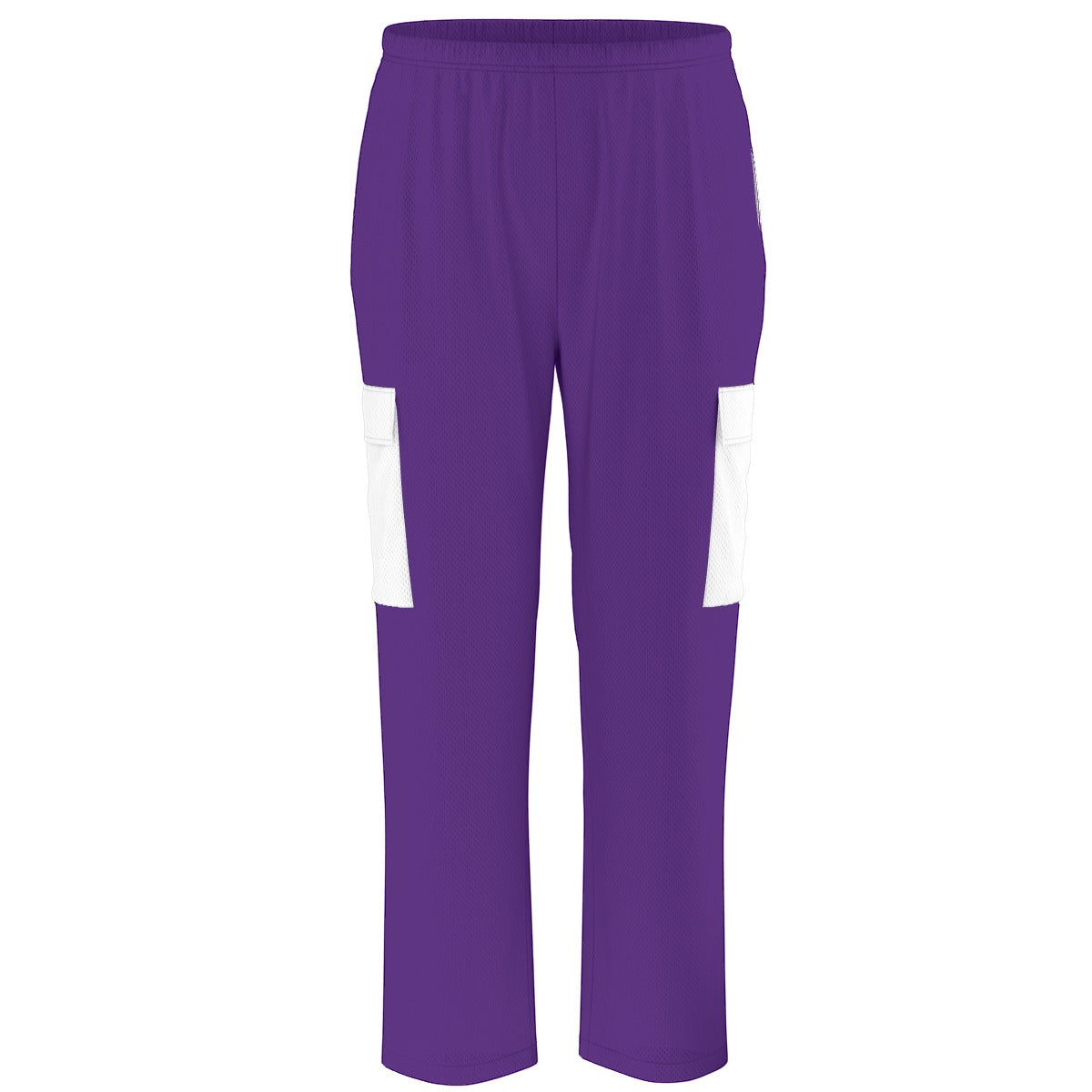 Unisex Scrub Set Birdseye Purple and White