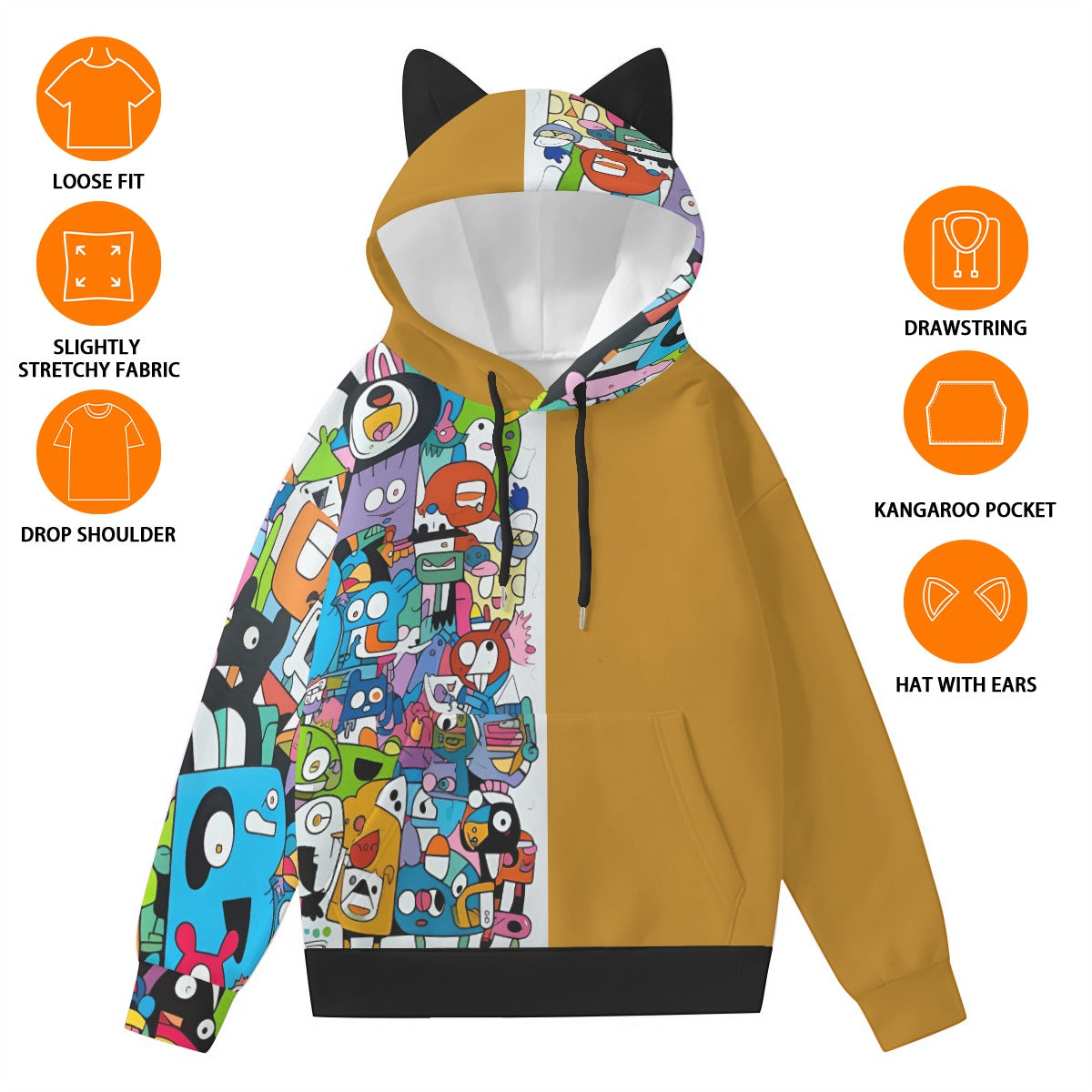 Women’s Hoodie With Decorative Ears