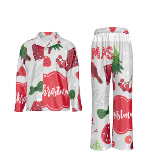 Holiday Men's Lapel Pajama Set