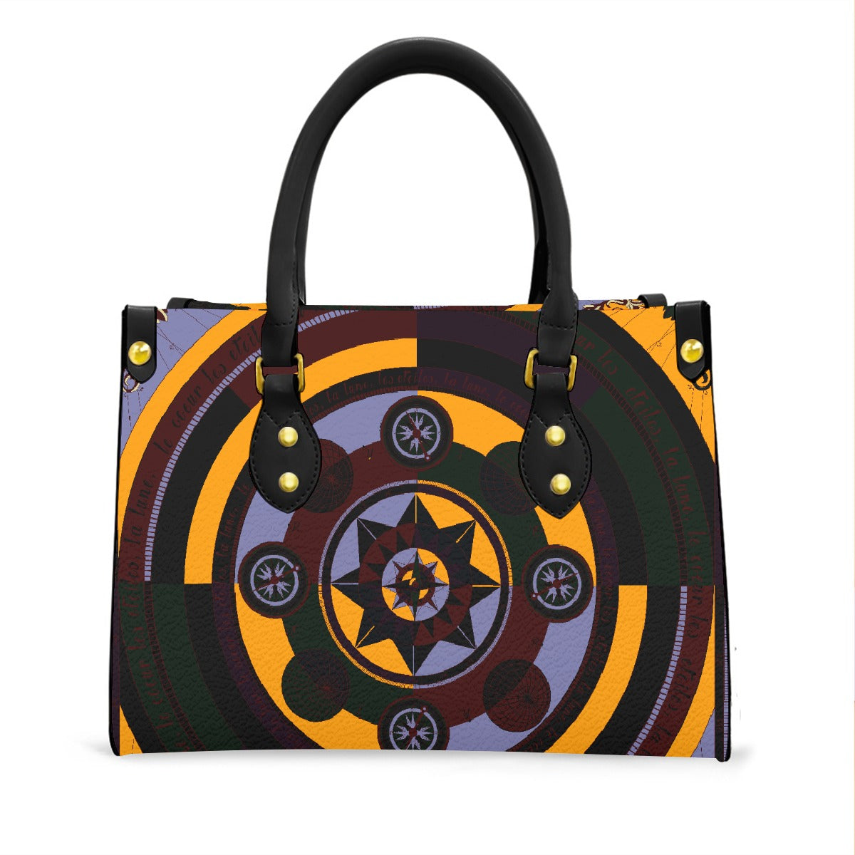 Women's Tote Bag With Black Handle