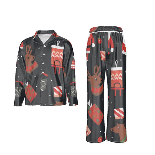 Holiday Men's Lapel Pajama Set