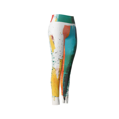 Women's High Waist Leggings | Side Stitch Closure "Light Colors"