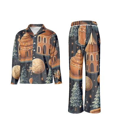 Holiday Men's Lapel Pajama Set