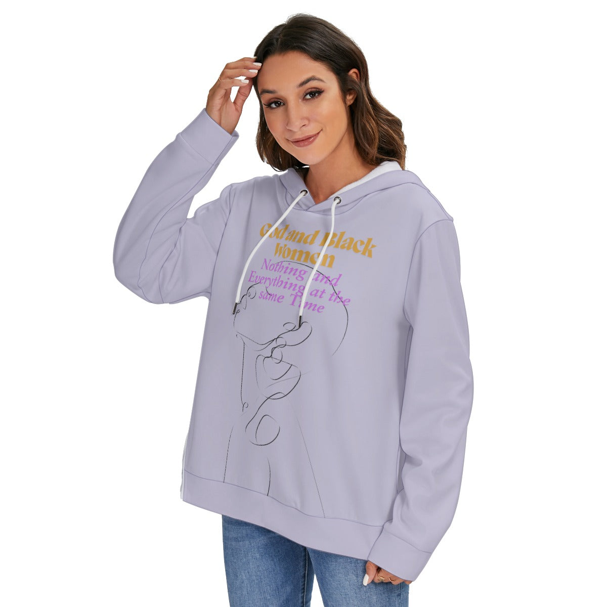 I'm the 92% Women's Heavy Fleece Zip-on-the-Side Hoodie