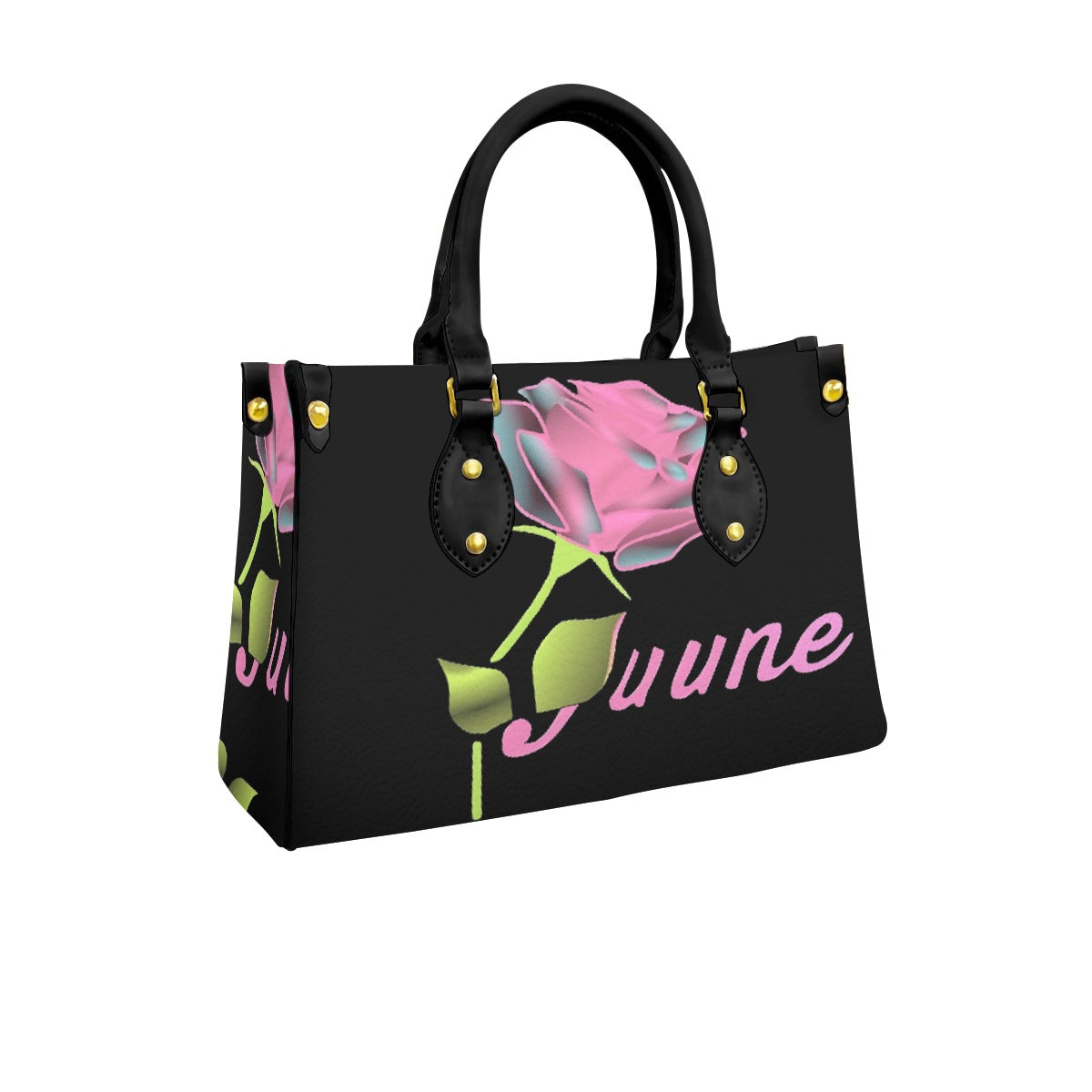 Women's Tote Bag With Black Handle