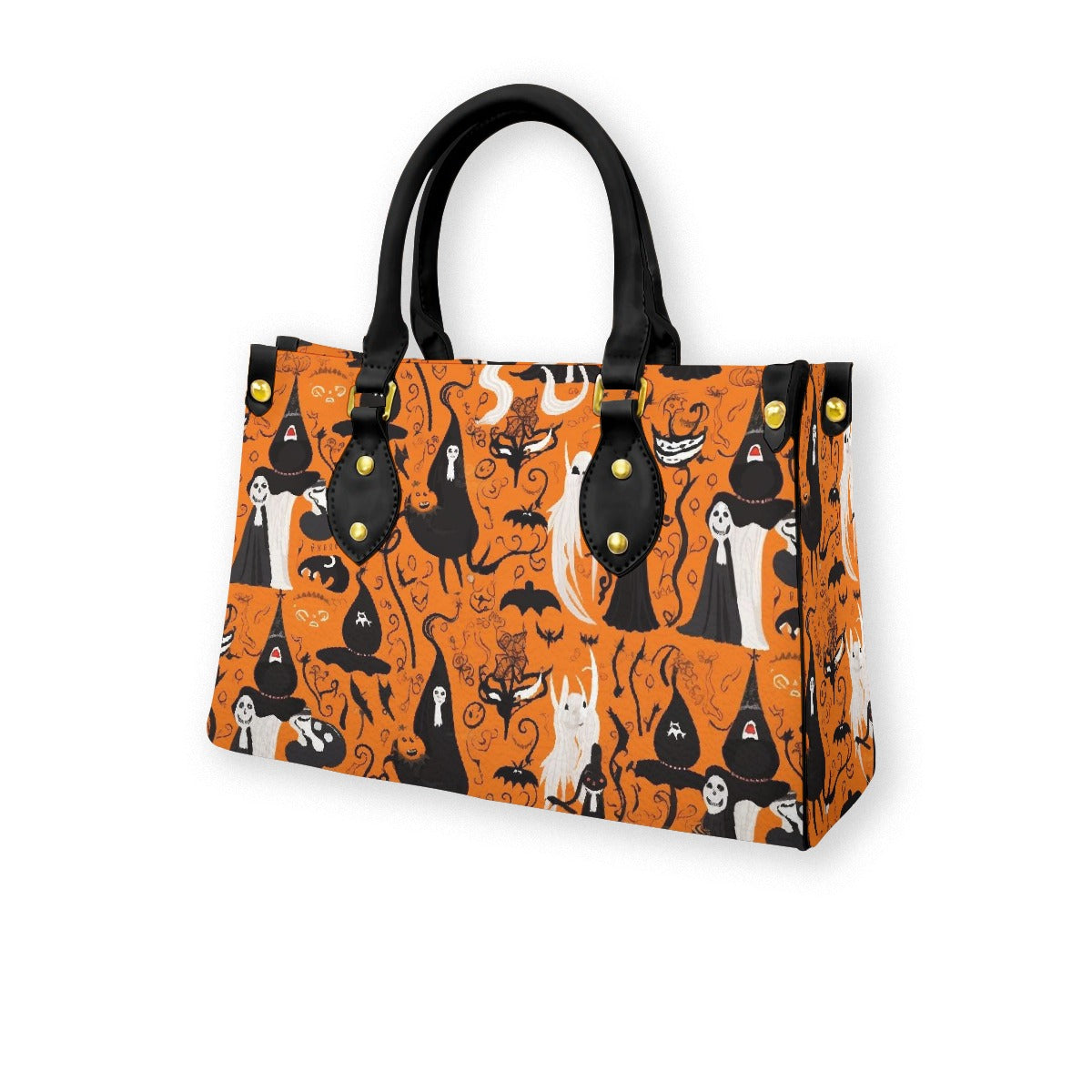 Women's Tote Bag With Black Handle "Witches"