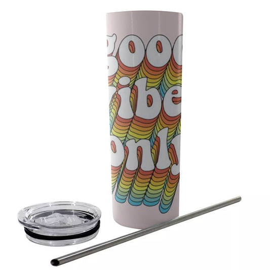 Glitter Tumbler With Stainless Steel Straw 20oz