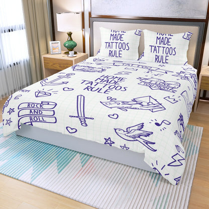 Three Piece Duvet Bedding Set Home Tattoo