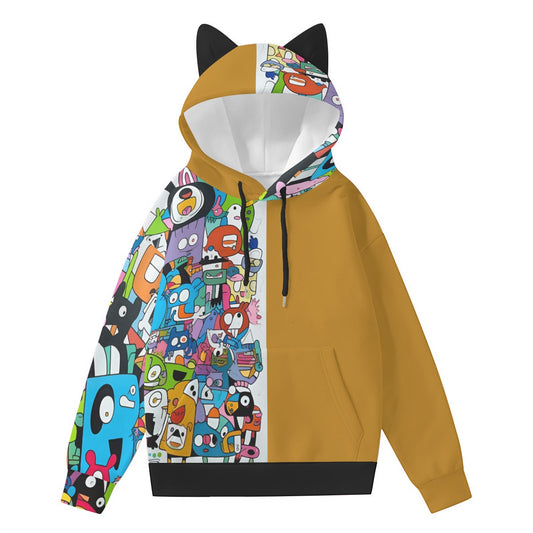 Women’s Hoodie With Decorative Ears