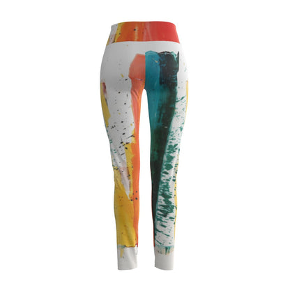 Women's High Waist Leggings | Side Stitch Closure "Light Colors"