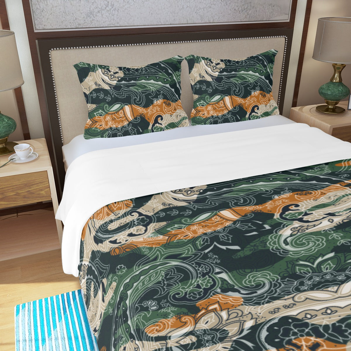 Three Piece Duvet Bedding Set Camo