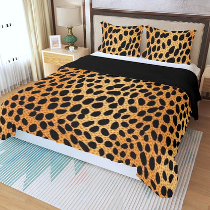 Three Piece Duvet Bedding Set Animal Print