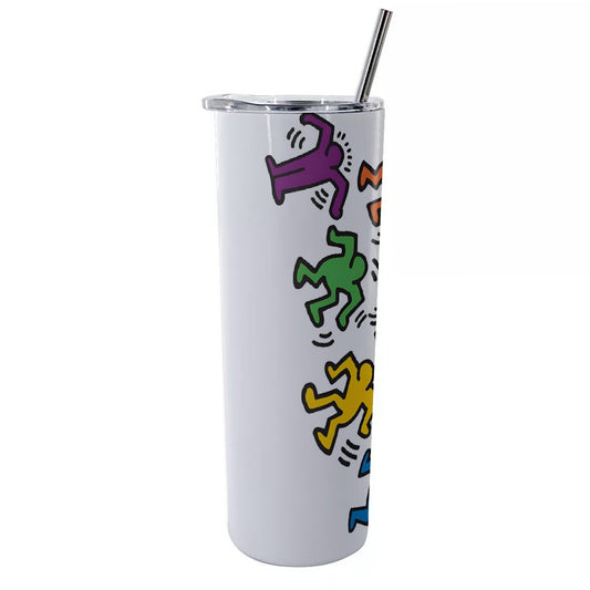 Glitter Tumbler With Stainless Steel Straw 20oz