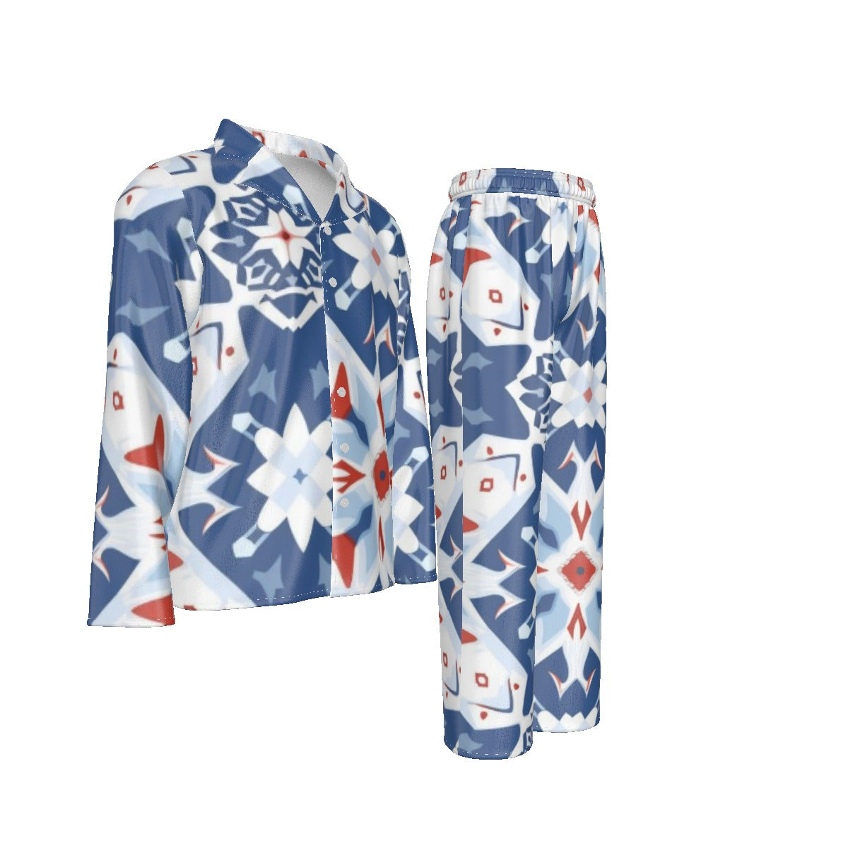 Holiday Men's Lapel Pajama Set