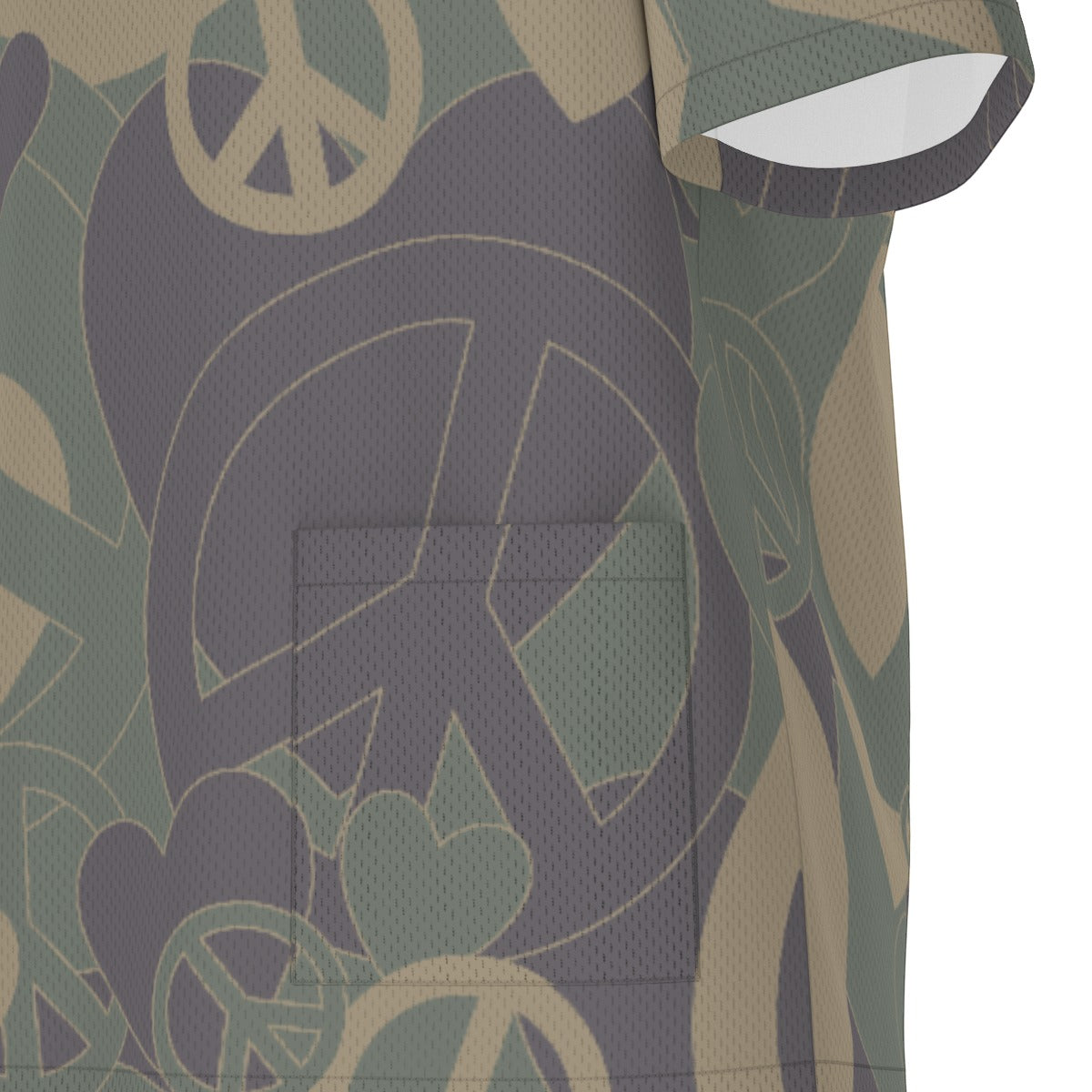 Unisex Scrub Set Birdseye Camo Peace