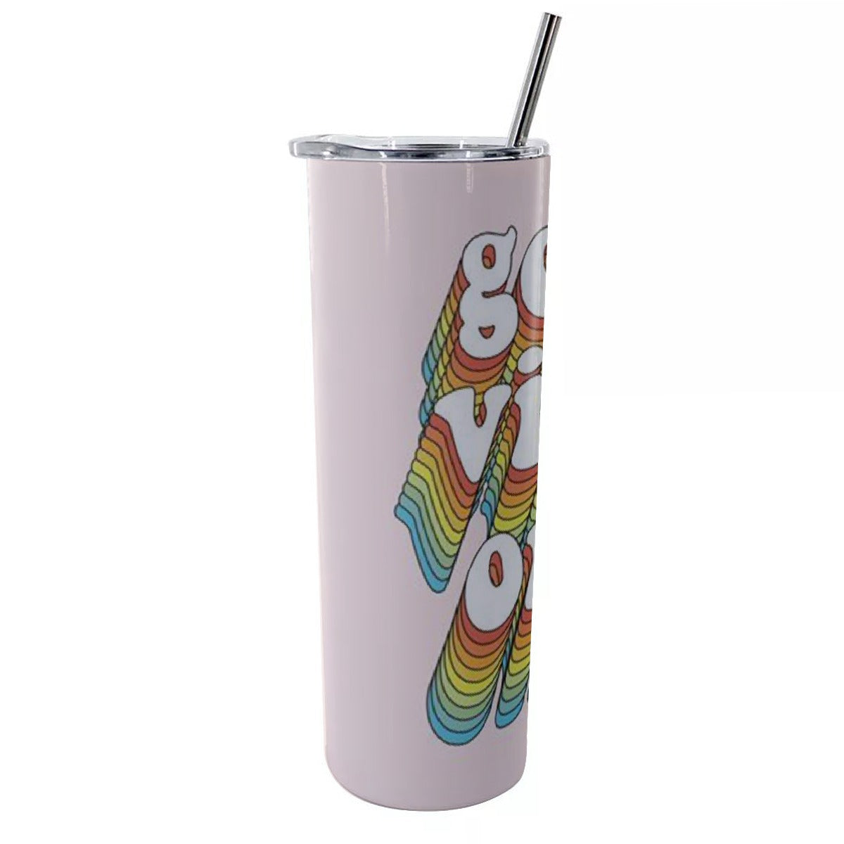 Glitter Tumbler With Stainless Steel Straw 20oz