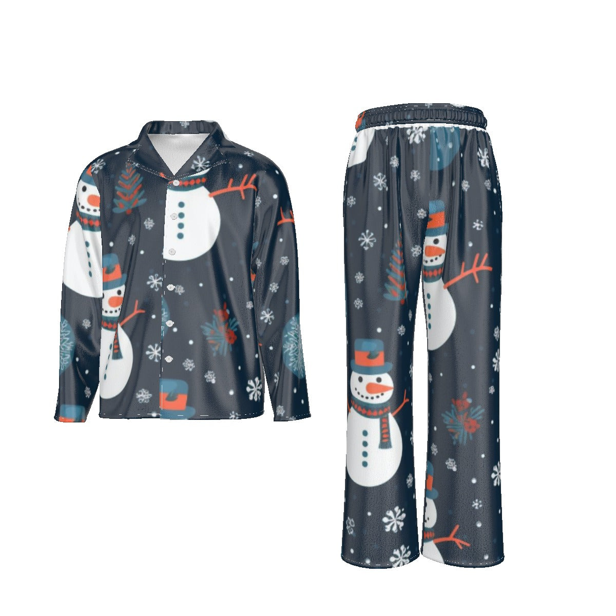 Holiday Men's Lapel Pajama Set