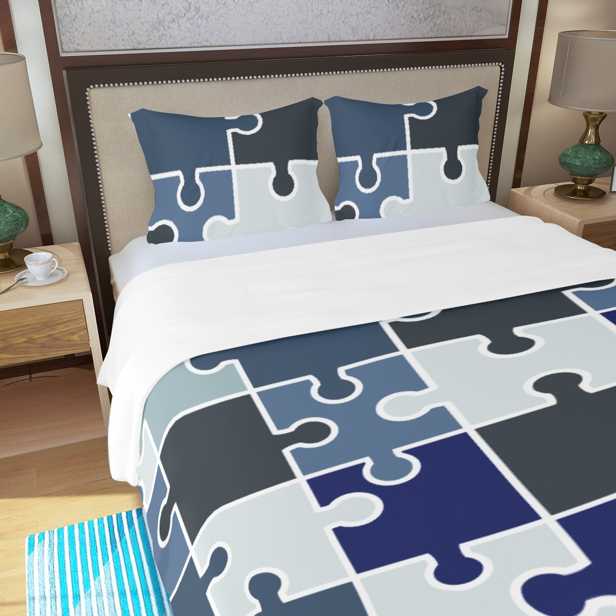 Three Piece Duvet Bedding Set Puzzle