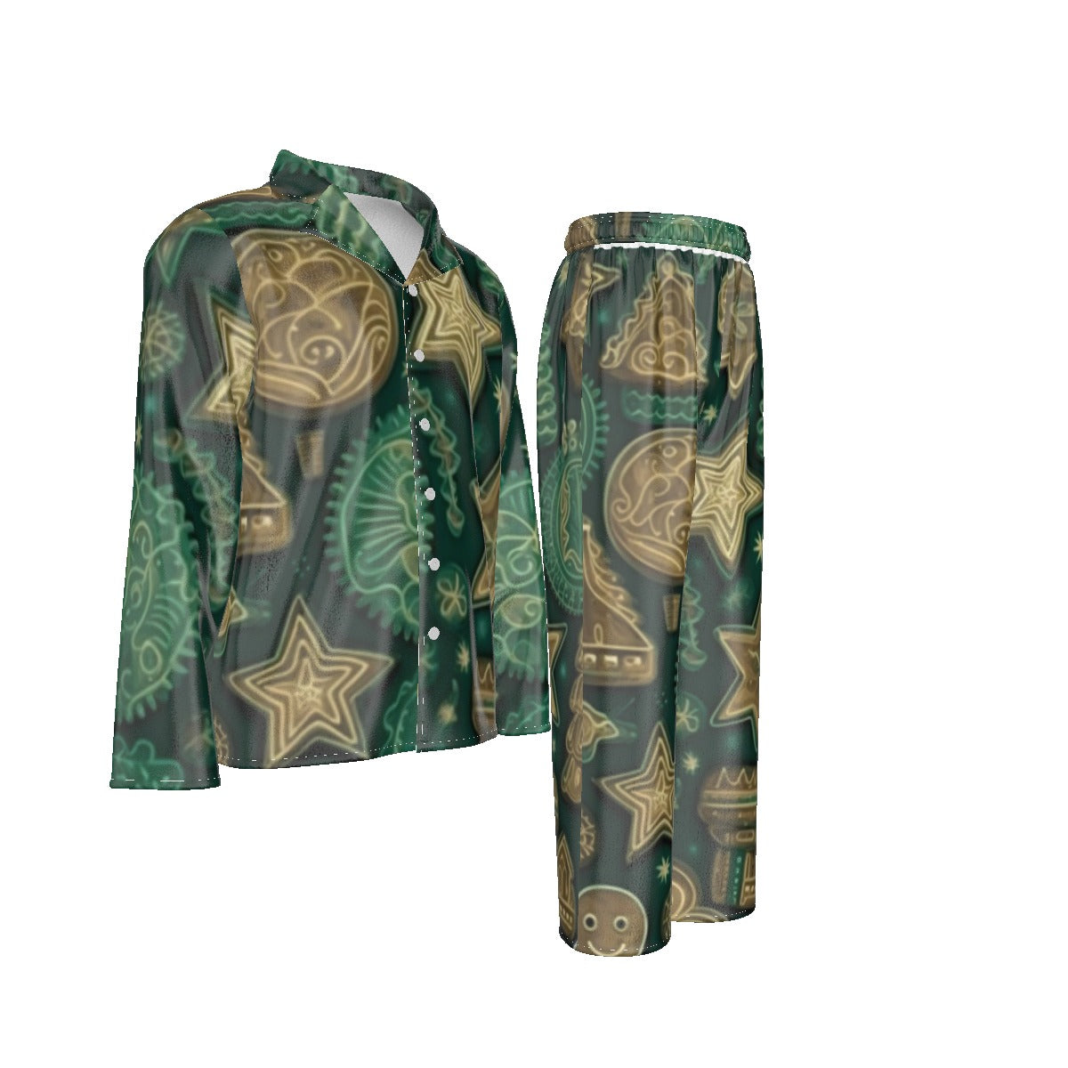 Holiday Men's Lapel Pajama Set