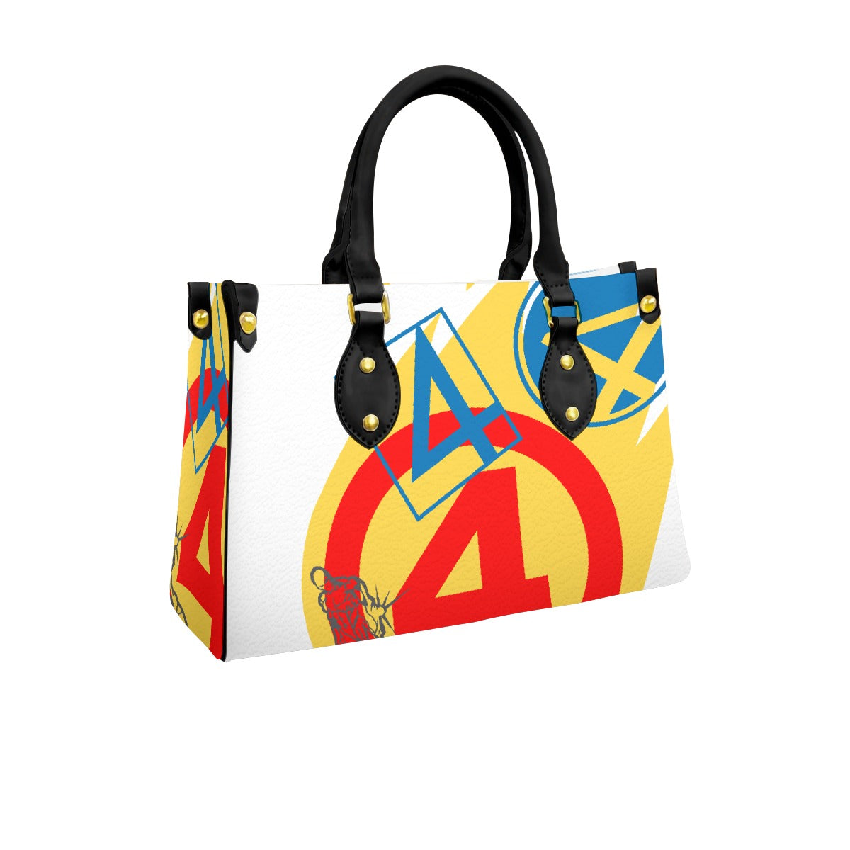 Women's Tote Bag With Black Handle